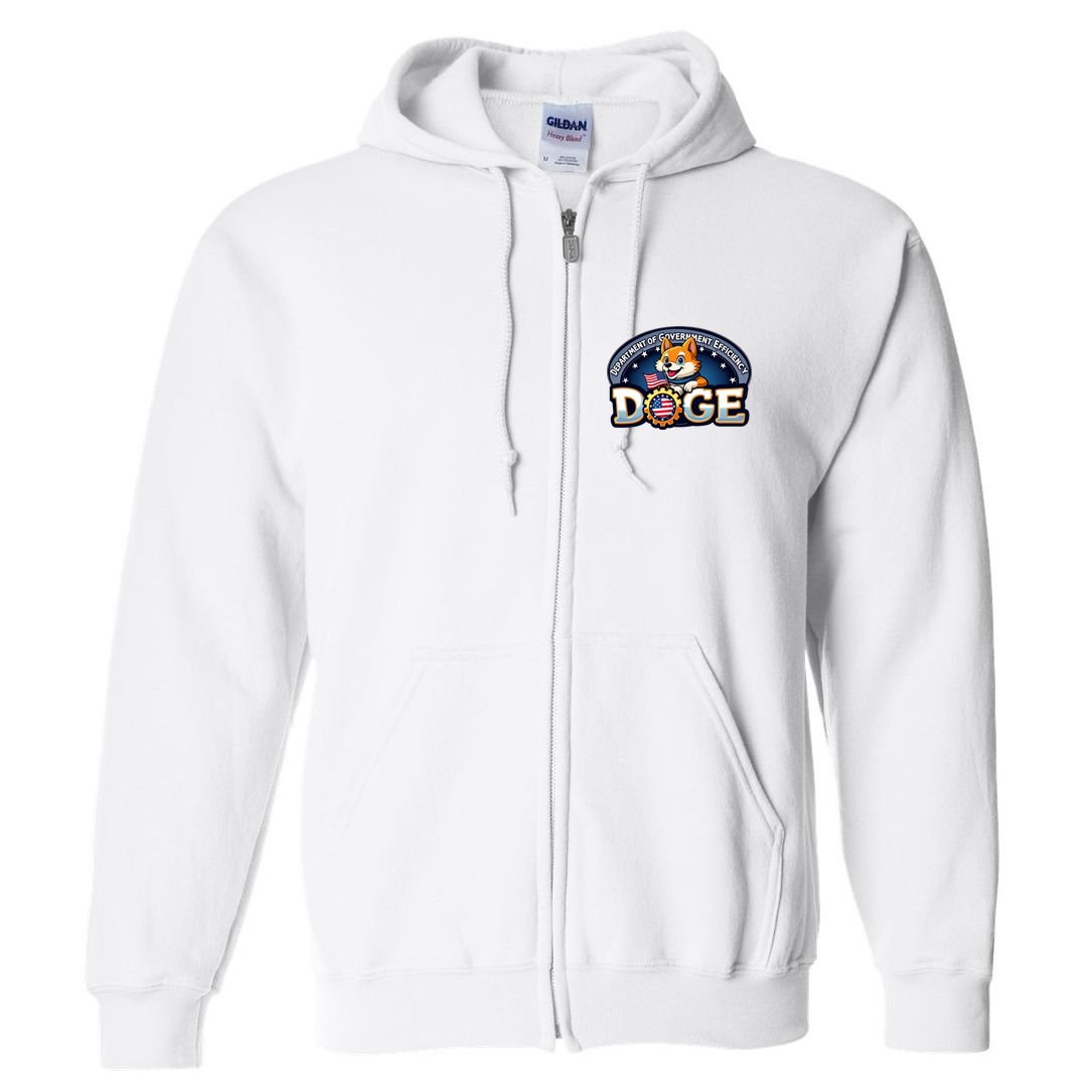 Department Of Government Efficiency Doge Full Zip Hoodie