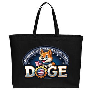 Department Of Government Efficiency D.O.G.E | Elon Cotton Canvas Jumbo Tote