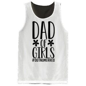 Dad Of Girls Funny Dad Girls Gift Mesh Reversible Basketball Jersey Tank