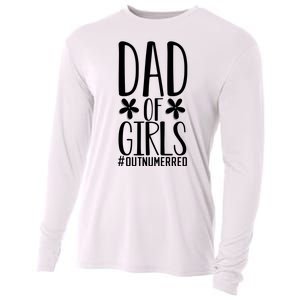 Dad Of Girls Funny Dad Girls Gift Cooling Performance Long Sleeve Crew