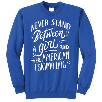 Dog Owner Gift A And Her American Eskimo Dog Gift Sweatshirt