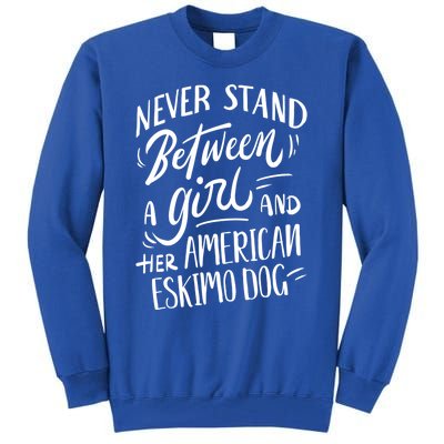 Dog Owner Gift A And Her American Eskimo Dog Gift Tall Sweatshirt