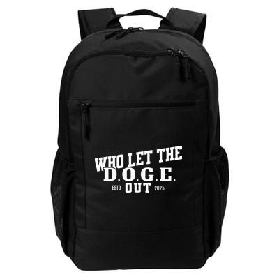 Dept Of Government Efficiency Who Let The D.O.G.E. Out Backpack