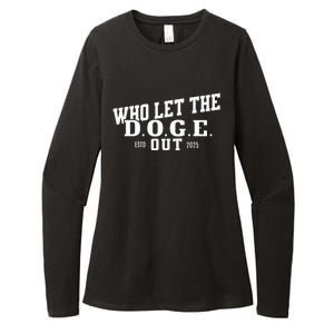 Dept Of Government Efficiency Who Let The D.O.G.E. Out Womens CVC Long Sleeve Shirt