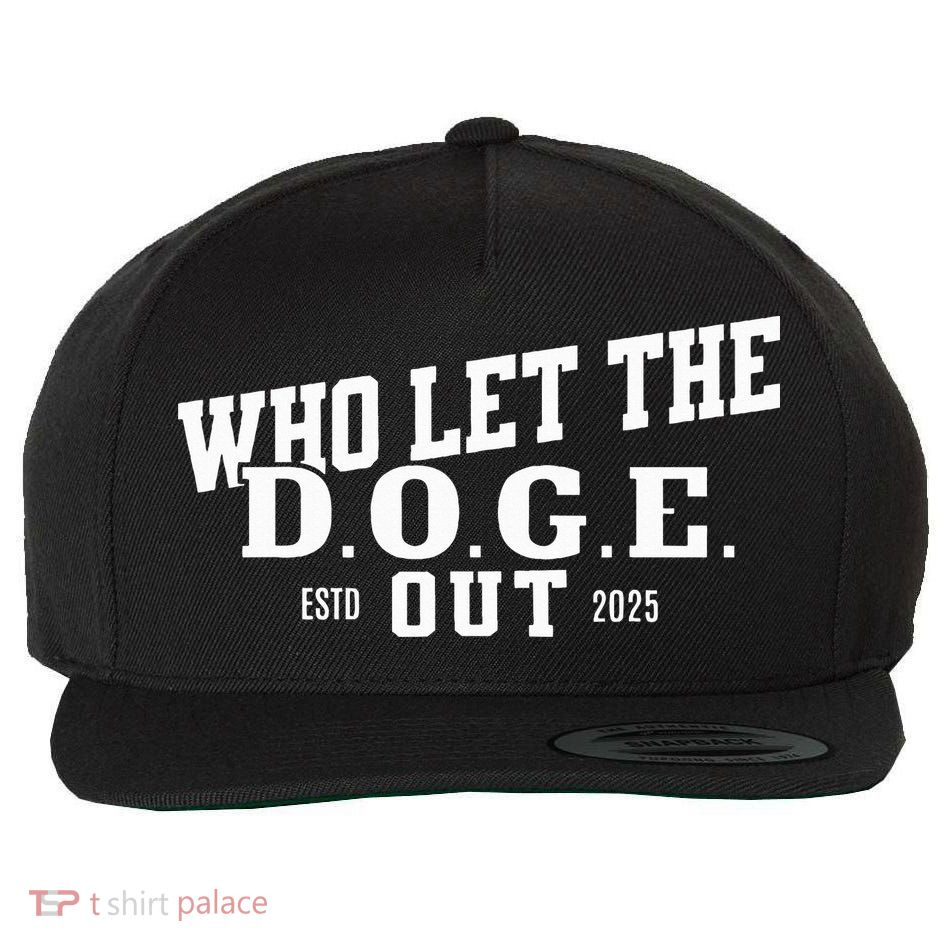 Dept Of Government Efficiency Who Let The D.O.G.E. Out Wool Snapback Cap