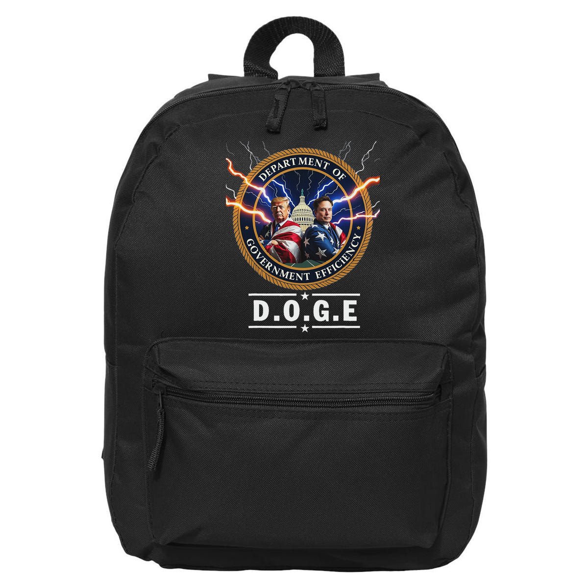Department Of Government Efficiency Doge Trump 47th Elon 16 in Basic Backpack