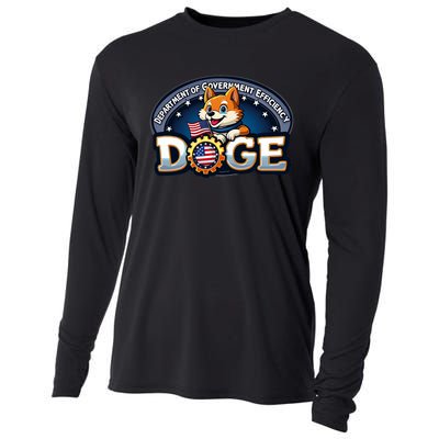 Department Of Government Efficiency D.O.G.E Elon Cooling Performance Long Sleeve Crew