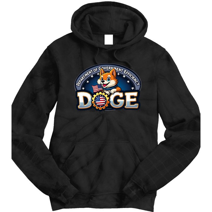 Department Of Government Efficiency D.O.G.E Elon Tie Dye Hoodie