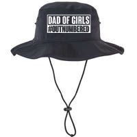 Dad of girl outnumbered Hashtag Funny Girl Dads Dad Memes Legacy Cool Fit Booney Bucket Hat