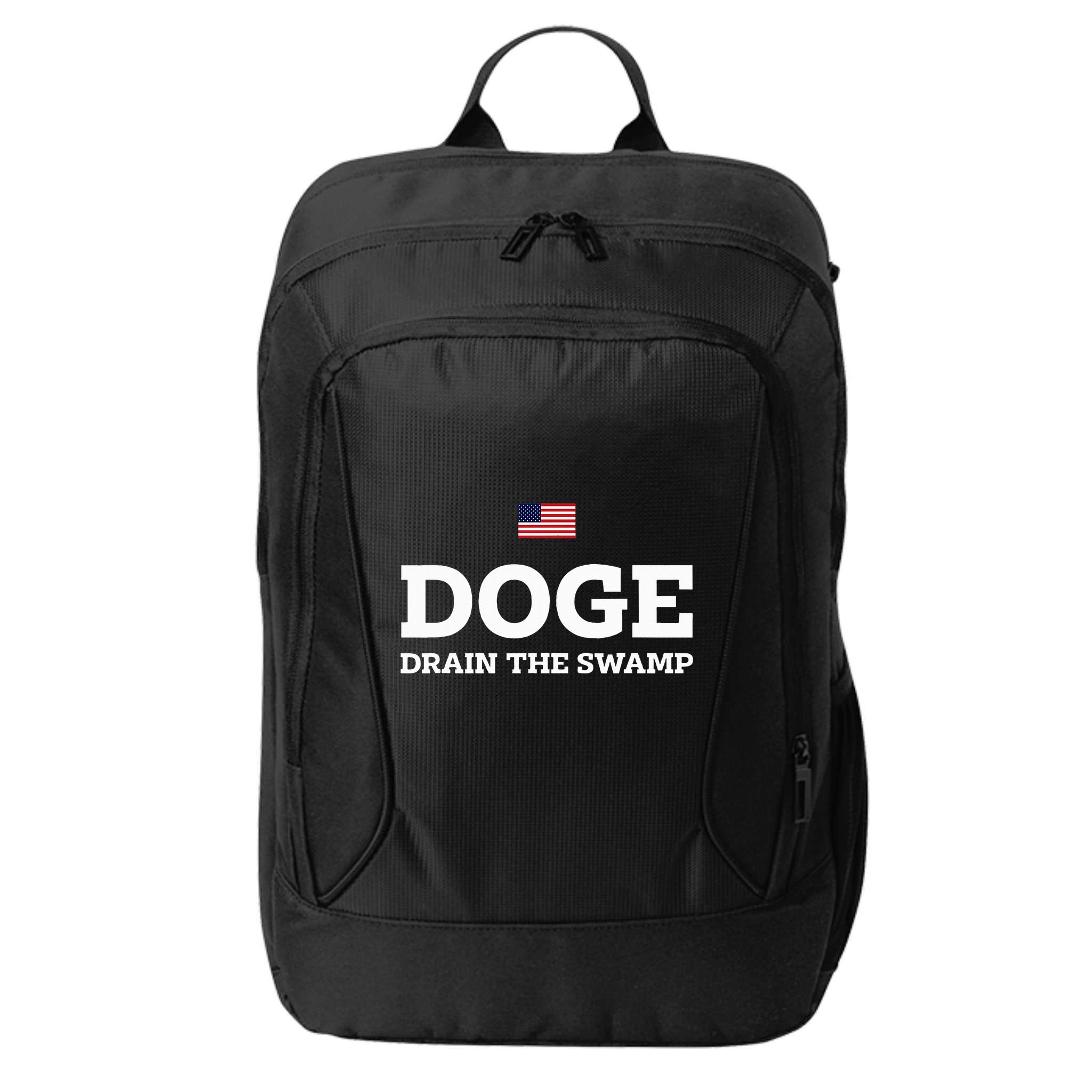 Department Of Government Efficiency Doge Drain The Swamp City Backpack