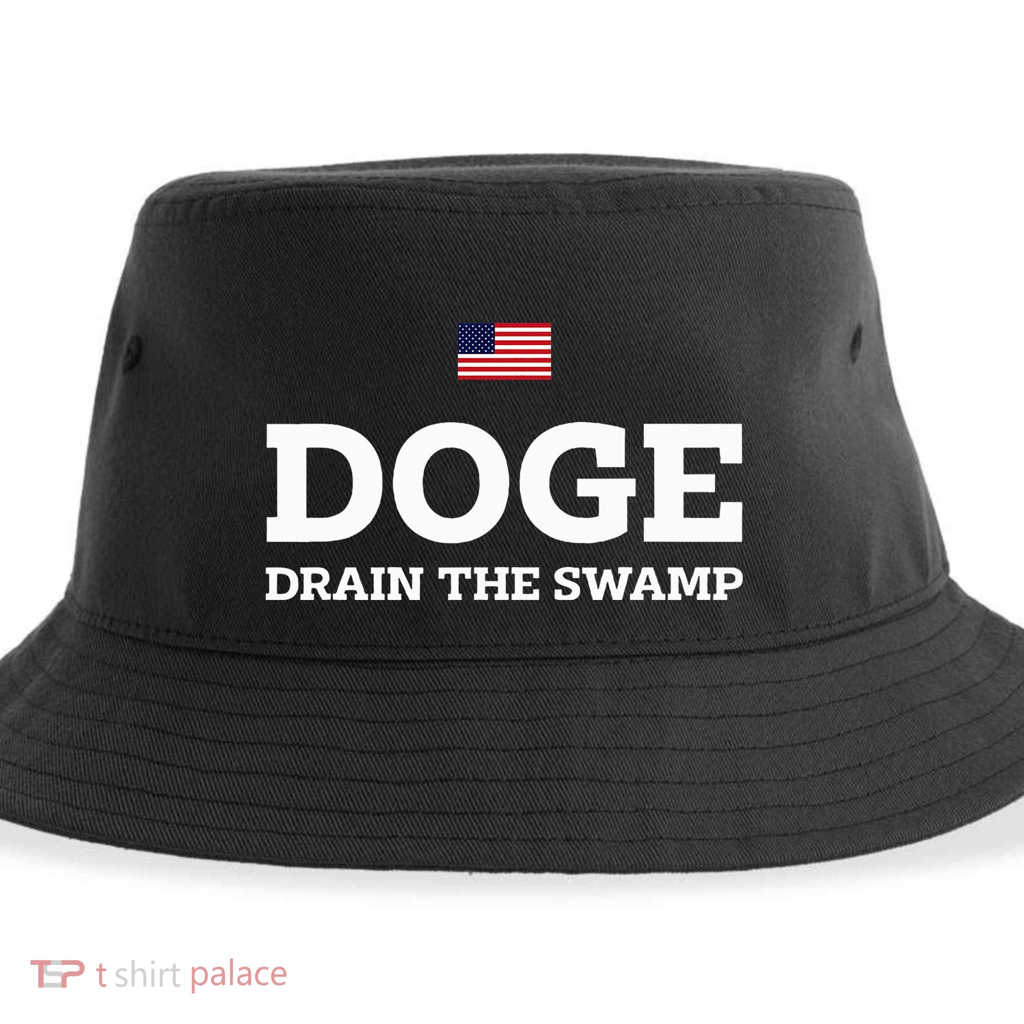 Department Of Government Efficiency Doge Drain The Swamp Sustainable Bucket Hat