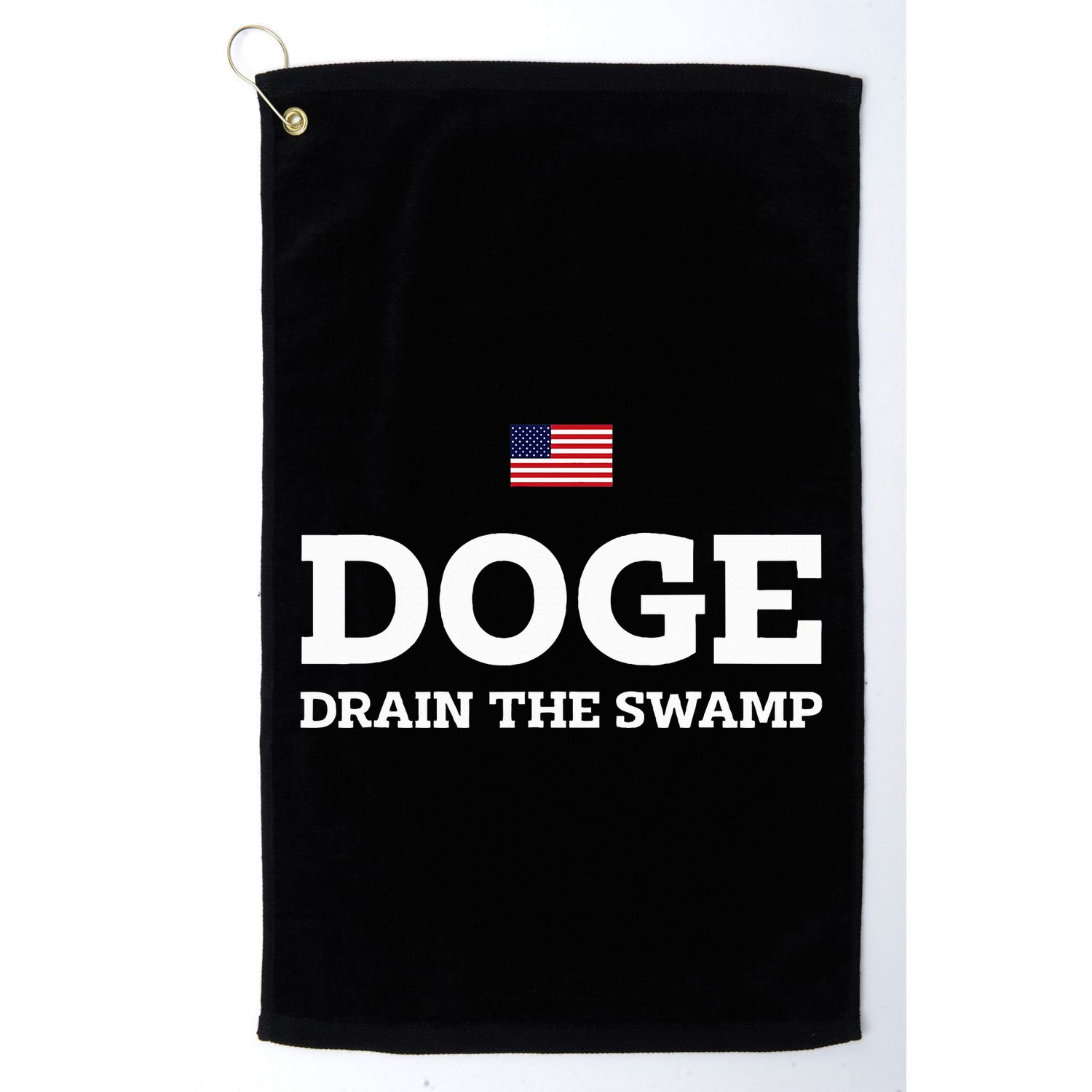 Department Of Government Efficiency Doge Drain The Swamp Golf Towel