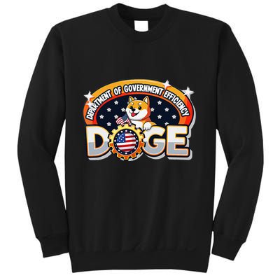 Department Of Government Efficiency Funny Doge Crypto Meme Sweatshirt