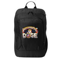 Department Of Government Efficiency Funny Doge Crypto Meme City Backpack
