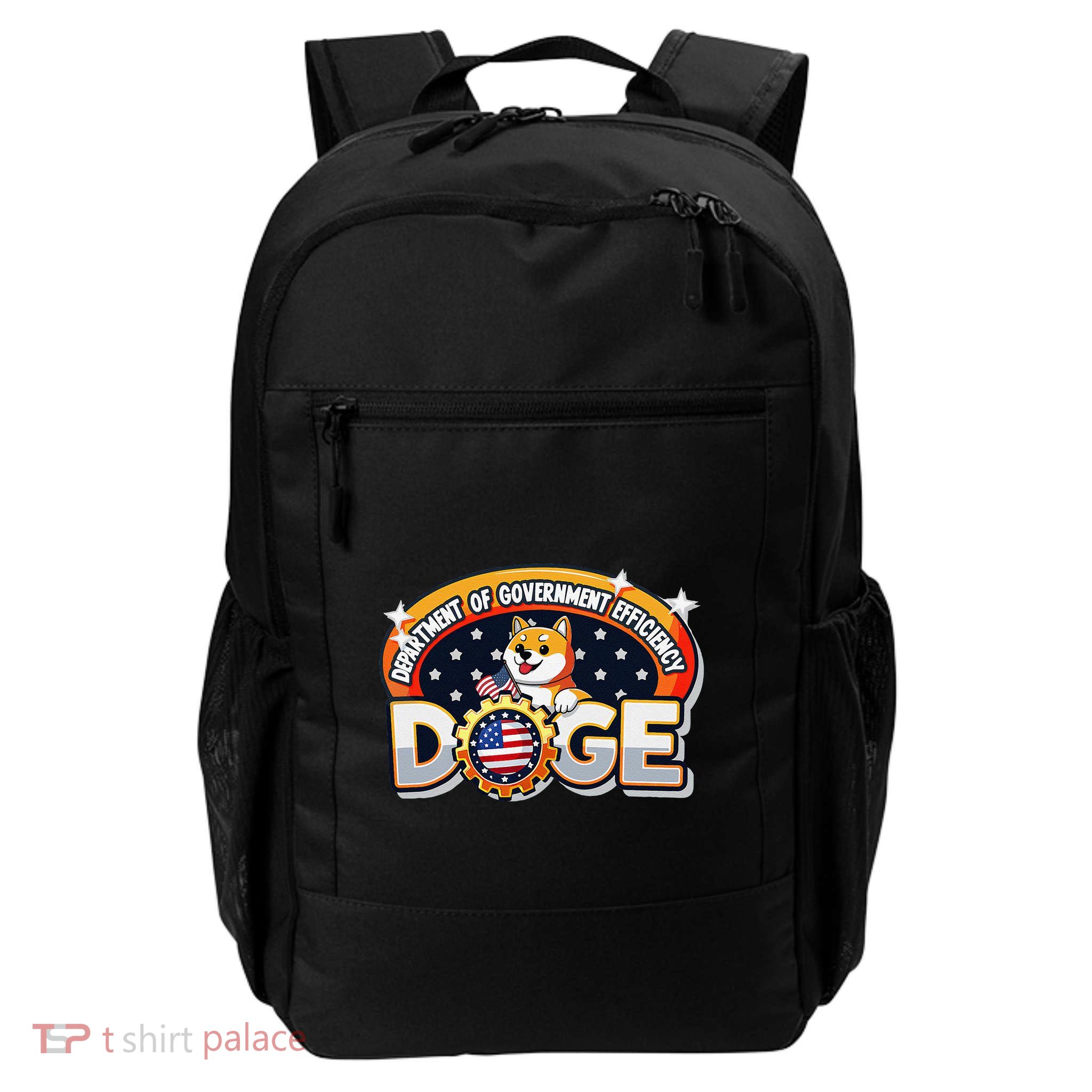 Department Of Government Efficiency Funny Doge Crypto Meme Daily Commute Backpack