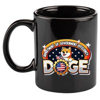 Department Of Government Efficiency Funny Doge Crypto Meme 11oz C Handle Ceramic Mug