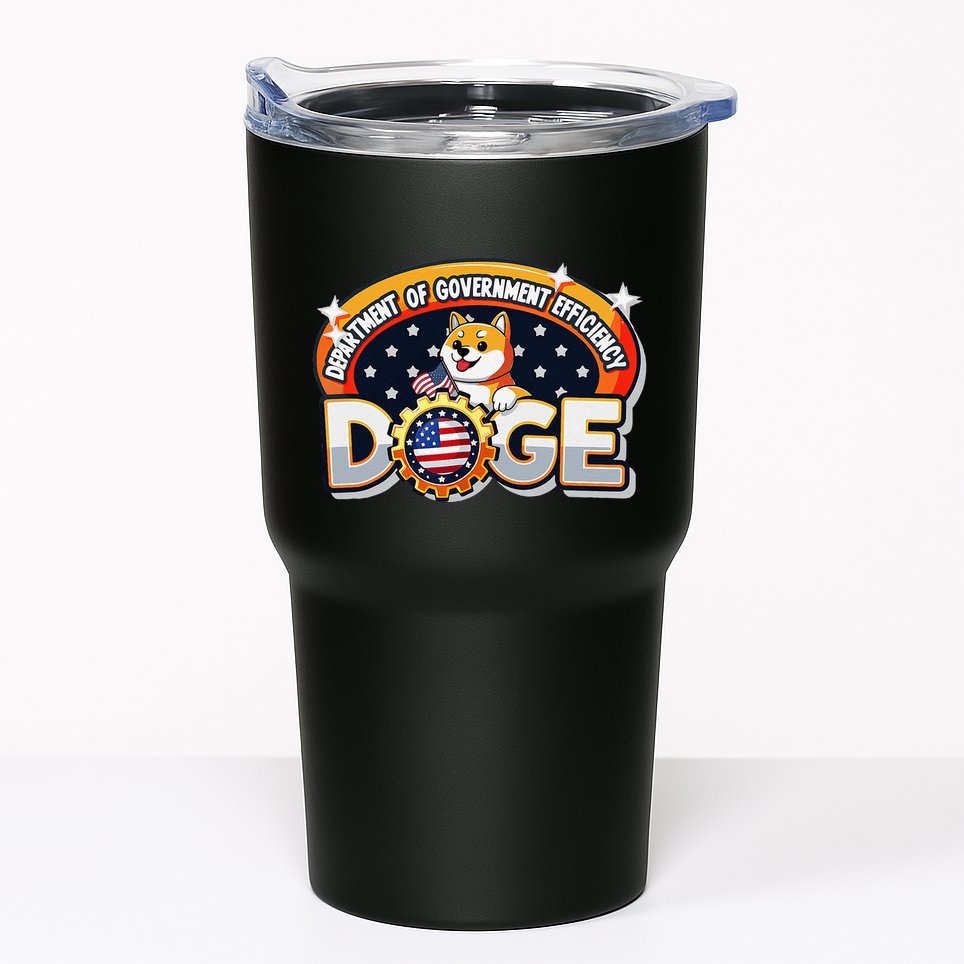 Department Of Government Efficiency Funny Doge Crypto Meme Tumbler