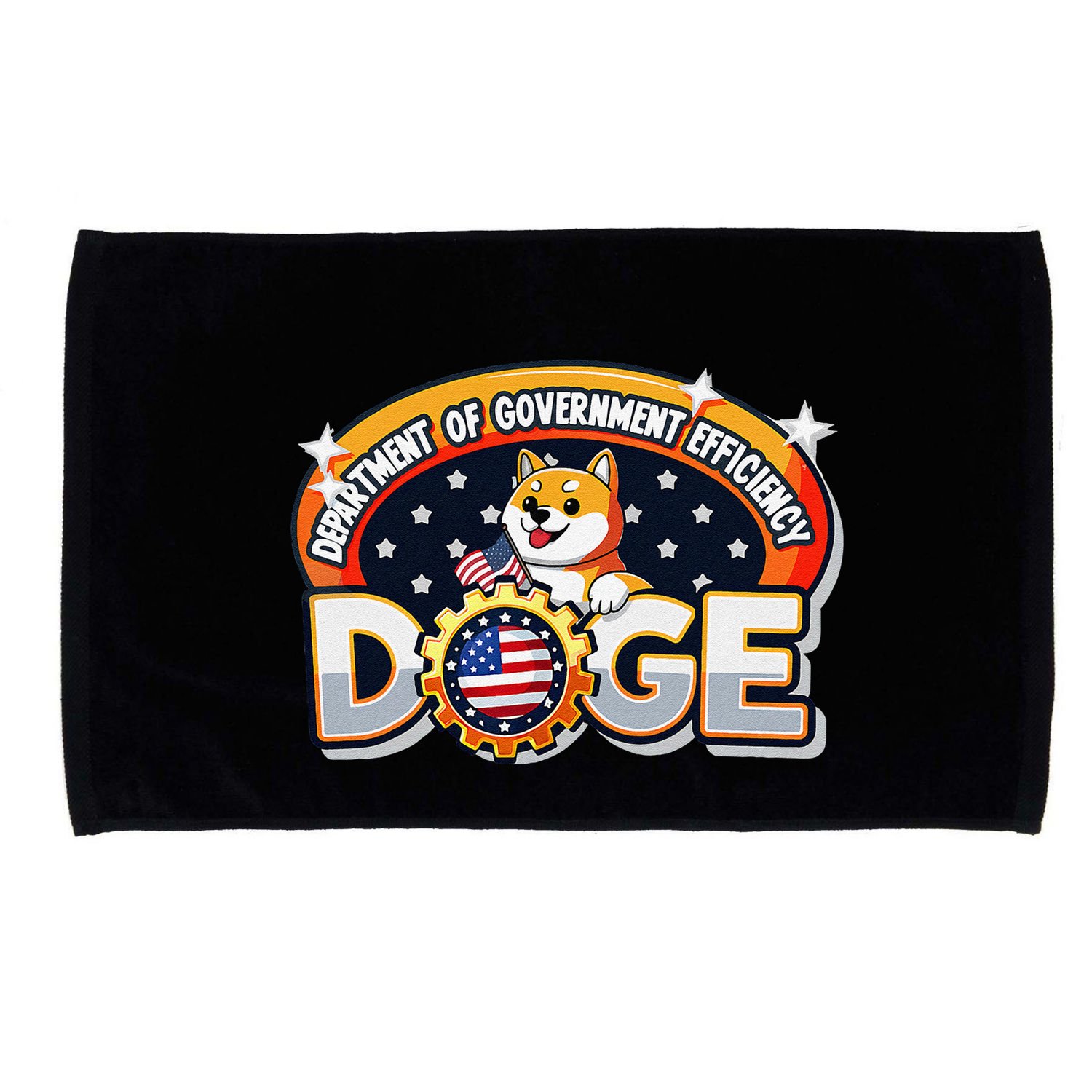 Department Of Government Efficiency Funny Doge Crypto Meme Microfiber Hand Towel