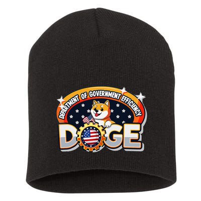 Department Of Government Efficiency Funny Doge Crypto Meme Short Acrylic Beanie