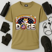 Department Of Government Efficiency Funny Doge Crypto Meme Cooling Performance Crew T-Shirt