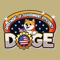 Department Of Government Efficiency Funny Doge Crypto Meme Cooling Performance Crew T-Shirt