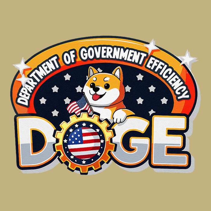 Department Of Government Efficiency Funny Doge Crypto Meme Cooling Performance Crew T-Shirt