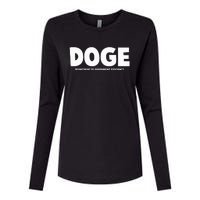 Department Of Government Efficiency Doge Womens Cotton Relaxed Long Sleeve T-Shirt