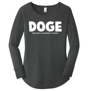 Department Of Government Efficiency Doge Women's Perfect Tri Tunic Long Sleeve Shirt