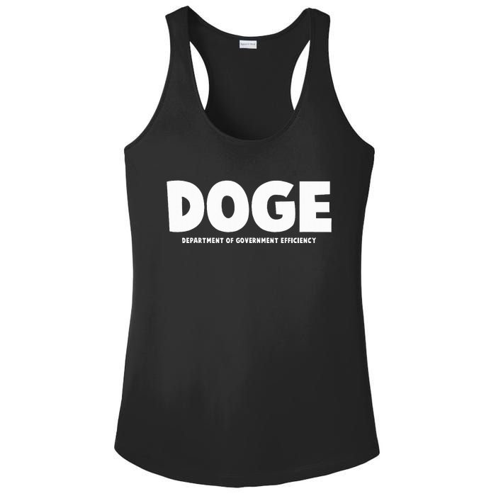 Department Of Government Efficiency Doge Ladies PosiCharge Competitor Racerback Tank