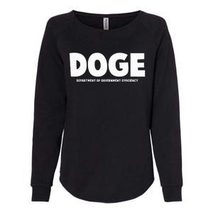 Department Of Government Efficiency Doge Womens California Wash Sweatshirt