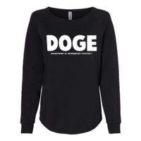 Department Of Government Efficiency Doge Womens California Wash Sweatshirt