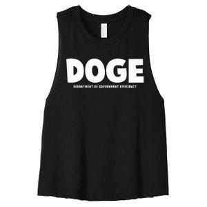 Department Of Government Efficiency Doge Women's Racerback Cropped Tank