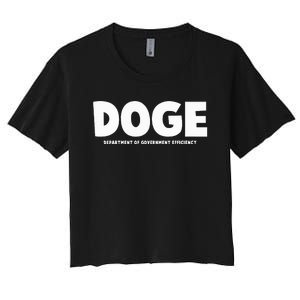 Department Of Government Efficiency Doge Women's Crop Top Tee