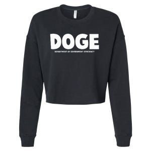 Department Of Government Efficiency Doge Cropped Pullover Crew