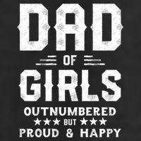 Dad Of Girl Outnumbered But Proud Father Adult Drive Performance Visor
