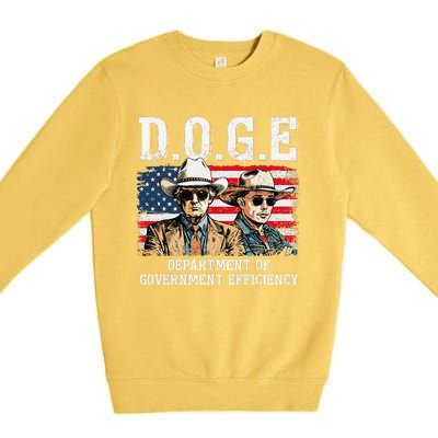 Department Of Government Efficiency Doge Trump Premium Crewneck Sweatshirt