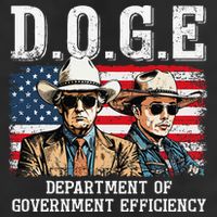 Department Of Government Efficiency Doge Trump 7 Panel Mesh Trucker Snapback Hat