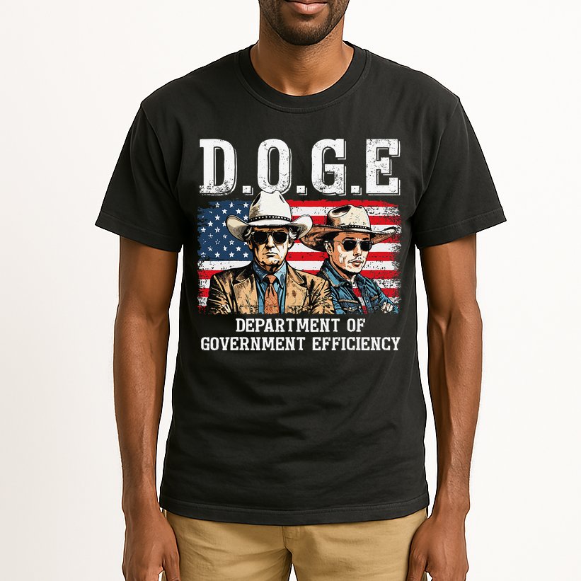 Department Of Government Efficiency Doge Trump Tall T-Shirt