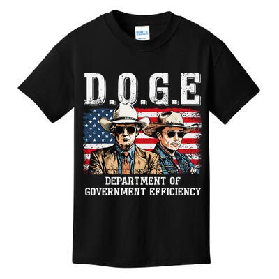 Department Of Government Efficiency Doge Trump Kids T-Shirt