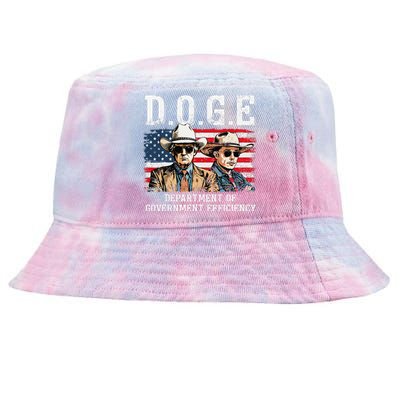 Department Of Government Efficiency Doge Trump Tie-Dyed Bucket Hat