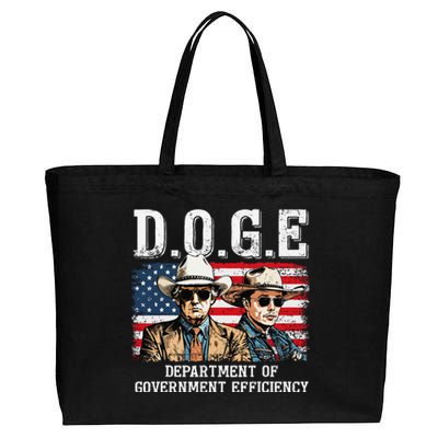 Department Of Government Efficiency Doge Trump Cotton Canvas Jumbo Tote