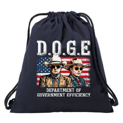 Department Of Government Efficiency Doge Trump Drawstring Bag