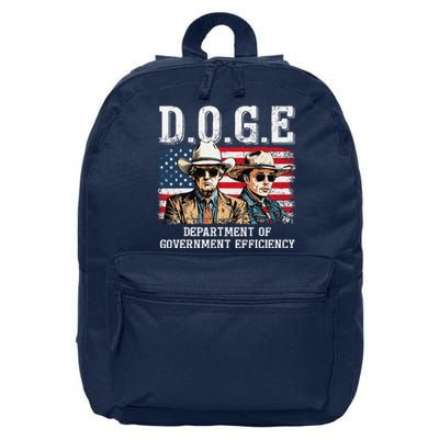 Department Of Government Efficiency Doge Trump 16 in Basic Backpack