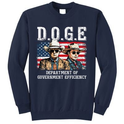 Department Of Government Efficiency Doge Trump Tall Sweatshirt