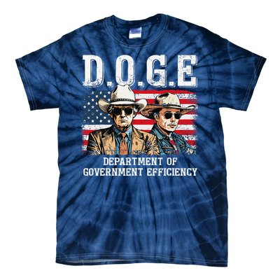 Department Of Government Efficiency Doge Trump Tie-Dye T-Shirt