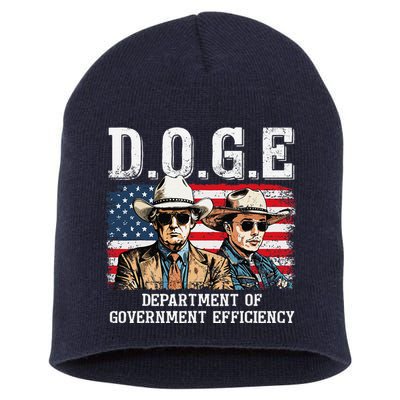 Department Of Government Efficiency Doge Trump Short Acrylic Beanie