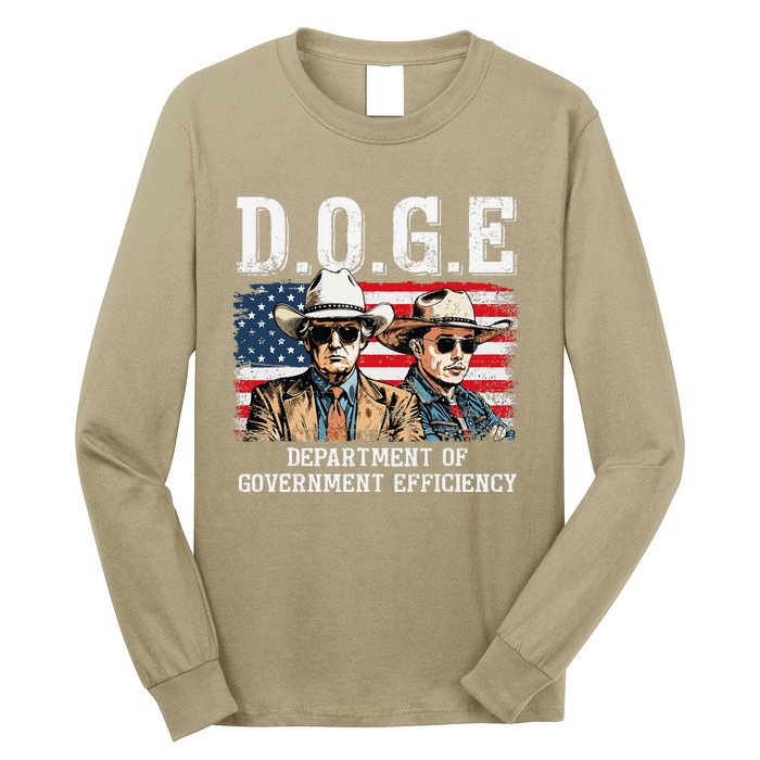 Department Of Government Efficiency Doge Trump Long Sleeve Shirt