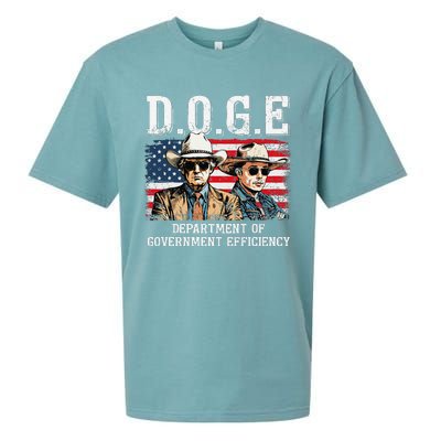 Department Of Government Efficiency Doge Trump Sueded Cloud Jersey T-Shirt