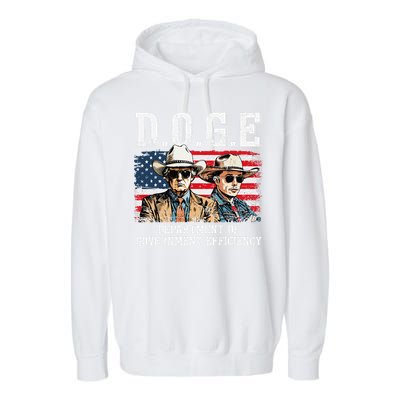 Department Of Government Efficiency Doge Trump Garment-Dyed Fleece Hoodie