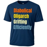 Diabolical Oligarch Grifting Efficiently Doge Cooling Performance Crew T-Shirt